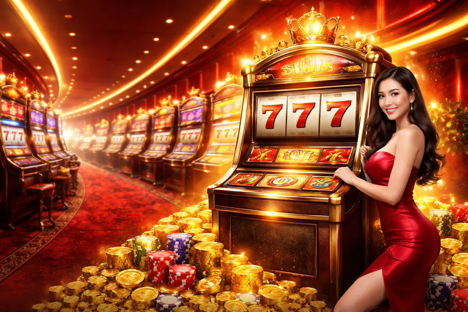 Hình ảnh vòng quay miễn phí ff168 với các biểu tượng Slot